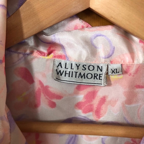 Vtg Floral Sleep Shirt - Picture 2 of 16